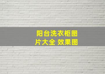 阳台洗衣柜图片大全 效果图